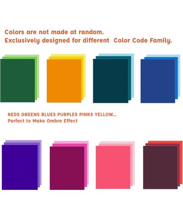Livholic 100 Pack Heavy Colored Paper Cardstock Front Back Different Color Codes Colorful Cardstock 250GSM for DIY Art Scrapbook Paper Crafting School Supplies (100) Assorted Color-100 - Buy Online on GoSupps.com