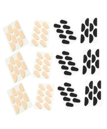 Iwowhero 40 Leaves Nasal Protection slip -resistant nasal pad interchangeable nasal cushion glasses nasal support silicone nasal cushion for glasses Self -adhesive nose pads raised tin frame sponge