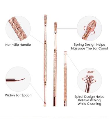 YGQZM LED Light Ear Pick Set for Ear Wax Removal and Nose Cleaning - 8Pcs Adults Ear Care Kit - Buy Online on GoSupps.com