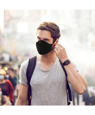 9 Pack Reusable Cloth Face Mask - 4D 4 Layer 100% Cotton Masks with Adjustable Ear Straps & Nose Wire for Women Men | Breathable & Washable - Buy Online on GoSupps.com