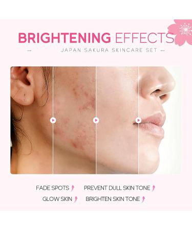 Cherry Blossoms Skin Care Set for Women & Girls | Complete Beauty Gift Kit with Cleanser Serum Cream Toner & Eye Cream - Buy Online on GoSupps.com