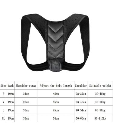 Back Posture Corrector Brace Support Belt Clavicle Spine Back Shoulder Lumbar Posture Correction Shoulder Back Blet black XL - Buy Online on GoSupps.com