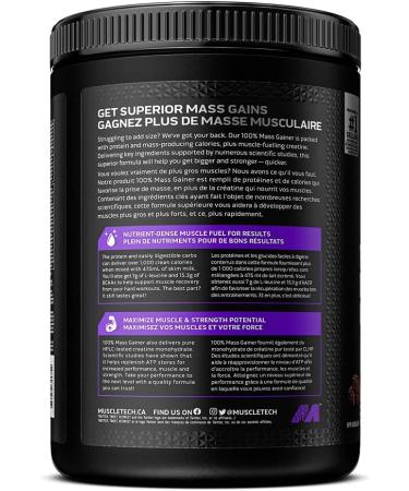 MuscleTech Mass Gainer MuscleTech 100% Mass Gainer Protein Powder Protein Powder for Muscle Gain Whey Protein + Muscle Builder Weight Gainer Protein Powder Creatine Supplements Chocolate Fudge Brownie 4 Pounds - Buy Online on GoSupps.com