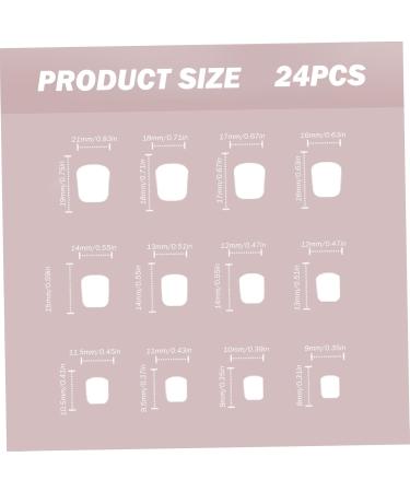 1 box of heart shaped fake nails with glue short press-on nails reusable full cover square press-on nails for girls DIY manicure decoration nail tips - Buy Online on GoSupps.com