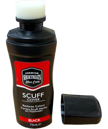 County Sales Shoetreats Shoe Care Scuff Cover - Black - 75ml - Instant Shine Liquid Shoe Boot - For Smooth Leather - Work Casual and Dress Shoes - Buy Online on GoSupps.com