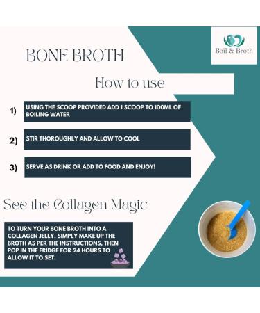 Boil & Broth Beef Broth Powder for Dogs - 100% Pure Protein | Type II Bovine Collagen | British Grass-Fed | Hip & Joint Support | Digestive Health | 35.00g (Pack of 1) - Buy Online on GoSupps.com