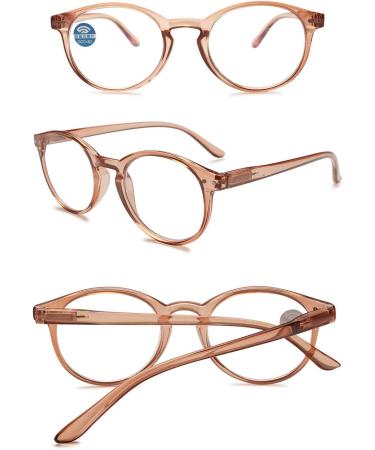 KOOSUFA Fashion Anti Blue Light Reading Glasses for Men & Women | Spring Hinge | Multiple Magnifications 1.0 - 4.0 | Anti-Fatigue Visual Aid | Dark Brown Transparent - Buy Online on GoSupps.com