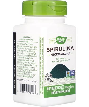 Nature's Way Spirulina / 100 Veg Caps - Buy Online on GoSupps.com