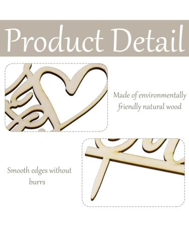 ZHjuju Wedding Cake Topper 2PCS Mr and Mrs Cake Topper Wooden Rustic Wedding Cake Toppers Personalised Retro Wooden Mr and Mrs Cake Topper for Wedding Valentine Anniversaries Cake Decoration - Buy Online on GoSupps.com