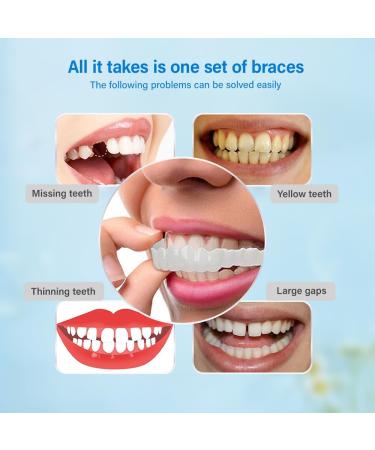 Hojalis 2 Pairs of Brightening Fake Teeth Veneers - Provisional Dentures for Men & Women - Buy Online on GoSupps.com