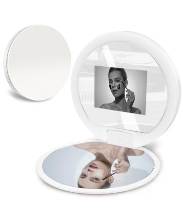 Sunscreen Detector Mirror for Sun Skin Care  UV Mirror Compact for Using Face Sunscreen Properly Travel Makeup Mirror with UV Camera Checking Sunscreen for Face  Portable Mirror for Travel Size Sunscreen