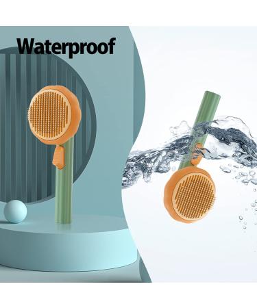 Pumpkin Shaped Pet Grooming Brush | Self-Cleaning Slicker Brush for Dogs, Cats, and More - Buy Online on GoSupps.com