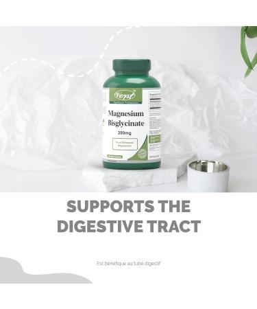 VORST Magnesium Bisglycinate 200mg 180 Vegan Capsules (Gentle) | Promotes Bone Health | Bis-Glycinate Supplement for Men & Women | Powder Pills | 1 Bottle 180 count (Pack of 1) - Buy Online on GoSupps.com