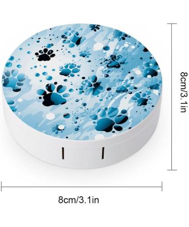 Buy Dog Paw Blue Print Contact Lens Case - Travel & Care Box for Lenses - International Shipping Available - Buy Online on GoSupps.com