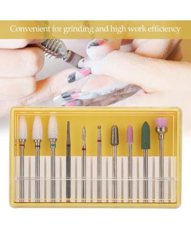 Set of 10 Nail Drills Nail Polish Machine Nail Care Tool Accessories (Grinding head set BH-01) - Buy Online on GoSupps.com