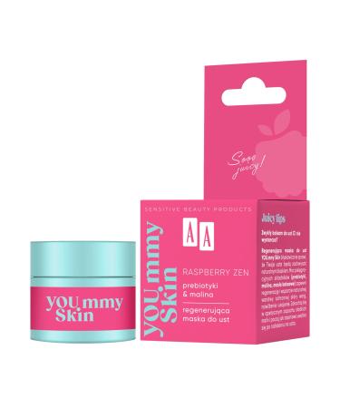 Oceanic Sp z oo AA YOUmmy Skin Raspberry Zen Regenererend lipmasker 10 g
