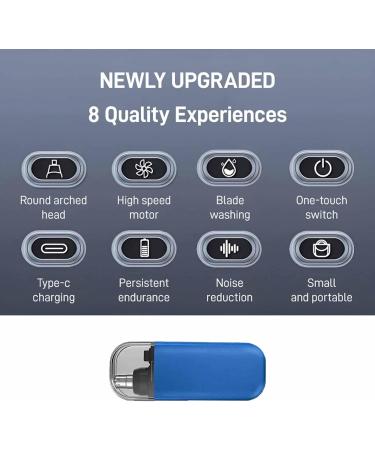 Buy Portable Electric Nose Hair Trimmer for Men & Women - Waterproof Painless Facial & Eyebrow Hair Removal (Blue - Buy Online on GoSupps.com