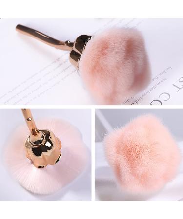 KuAoyoja Pink Rose Soft Brush Nail Art Dust Remover - Manicure Dust Cleaner Brush for Nail Trimming and Makeup Tools - Buy Online on GoSupps.com