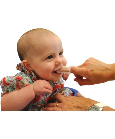 Baby Buddy Clear Finger Toothbrush 2 Count - Gentle Infant Oral Care - Buy Online on GoSupps.com