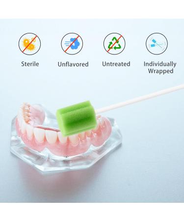 Buy Sterile Oral Sponges - 50 PCs Green Dental Swabs for Ultimate Oral Hygiene - Buy Online on GoSupps.com