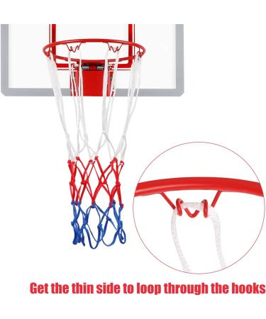 2 Pack Mini Basketball Net Replacement - Heavy-Duty Nylon, Vibrant Color, All Weather Anti Whip - for Little Tikes Small Hoop (8-10.25 inch) - Indoor/Outdoor Use - Buy Online on GoSupps.com