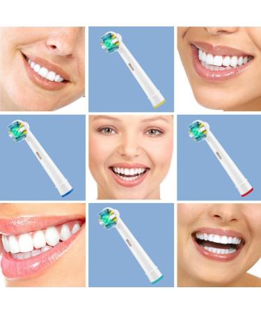 Oral-B Toothbrush Replacement Heads - 8 Count Refills for Pro 1000, 3000, 5000, 7000 & Vitality Floss Action - Buy Online on GoSupps.com