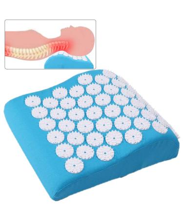 Acupuncture Pillow Massage | Acupressure Neck Pillow for Pain Relief & Improved Blood Circulation Blue  - Buy Online on GoSupps.com