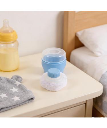 Lot de 2 houppettes avec tui - Houppette et bo te de rangement vides pour le corps id ales pour les voyages les b b s et autres petites choses. Portables et l g res blanches. - Buy Online on GoSupps.com