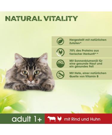 Perfect Fit Natural Vitality Adult Dry Dog Food 1+ - Beef & Chicken - 3 x 2.4kg | Supports Vitality for Adult Dogs - Buy Online on GoSupps.com