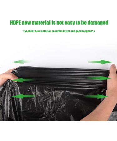 Stevlogs 50pcs/1 Bag Embossing Thickened Garbage Bags Large Trash Rubbish Bag Black 60x80cm as Shown - Buy Online on GoSupps.com