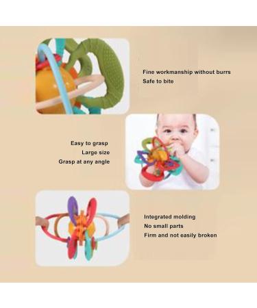 Baby Teething Toy Plastic Cement Baby Teether Teethers Baby Sensory Toys Ball for Children Infant - Buy Online on GoSupps.com