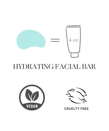 Peach Hydrating Facial Cleanser with Hyaluronic Acid - Vegan Bar Soap for Dry & Normal Skin - Buy Online on GoSupps.com