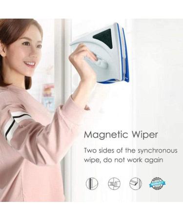Magnetic Window Cleaner Window Cleaning Tool Magnetic Window Cleaner Double Sided Window Double Sided Cleaner with 2 Long Anti-Falling Rope for High Windows Thickness 1-8 Mm Red Colour:Red - Buy Online on GoSupps.com