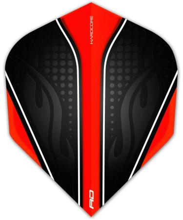 RED DRAGON Hardcore Selection Pack - Extra Thick Black Dart Flights | Standard Size - Buy Online on GoSupps.com