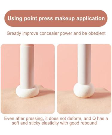 lyanny Mushroom Makeup Sponge Concealer Brush | Nose Contour Puff Brightening Concealer Brush Nose Contour Puff Applicator Concealer Brush for Face Women Nose - Buy Online on GoSupps.com