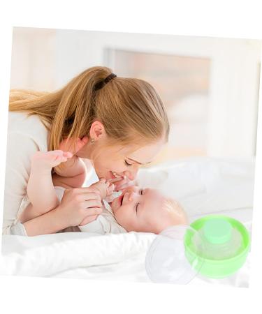 FOMIYES 6 Pcs Powder Puff Travel Set - Baby Powder, Lotion, Makeup - Green Sponge Container | Empty Box for Makeup & Baby Products - Buy Online on GoSupps.com