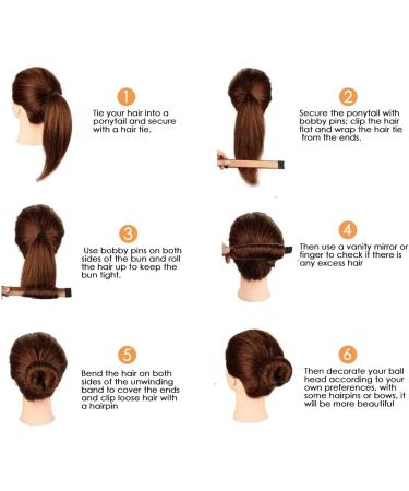 SCSpecial Hair Bun Maker Set - 4 French Twist Donut Bands for Quick Hair Buns - Buy Online on GoSupps.com