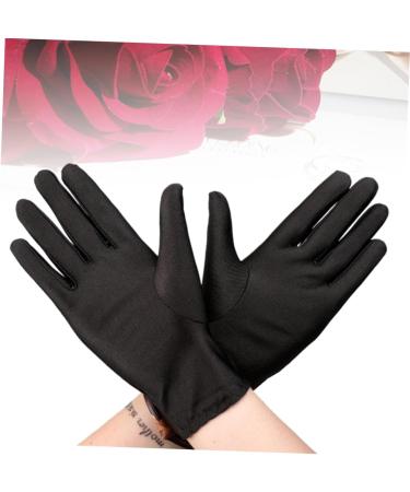 Healeved 6 Pairs Elastic Etiquette Gloves Sunscreen Gloves Warm Work Gloves Spa Lotion Glove Moisturizing Glove Protective Labor Gloves Black Cotton Gloves Dry White Gloves Travel Jewelry - Buy Online on GoSupps.com
