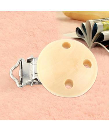 Buy Dekaim 10-Piece Wooden Pacifier Clips - Natural Clothing Accessories for Babies Men & Women | 3-Hole Design - Buy Online on GoSupps.com