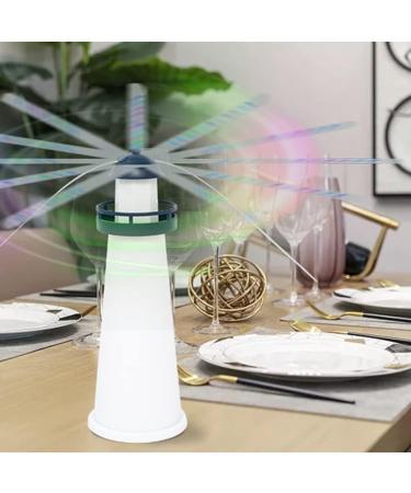 Lizusidtsy Portable Fan Leaf Fly Repellent Automatic Fly Catcher Retracts and Rotates 360 Degrees to Drive Flies and Mosquitoes B - Buy Online on GoSupps.com