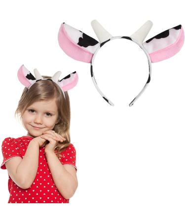Easter Cow Ear Headband for Kids Girls - Soft & Comfortable Animal Headwear for Halloween, Christmas, Cosplay & Parties - Buy Online on GoSupps.com