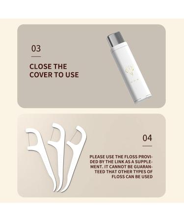 3PC Portable Dental Floss Dispenser | Automatic Floss Case with 50 Refillable Sticks | Ideal for Travel & Teeth Cleaning - Buy Online on GoSupps.com