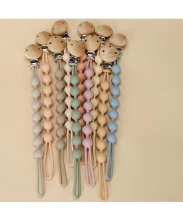 Buy Wesweet BPA-Free Silicone Pacifier Chain | Gift-Ready Baby Pacifier Band for Boys & Girls (Blue + Apricot) - Buy Online on GoSupps.com