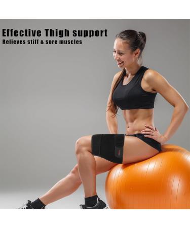 Buy Luwint Adjustable Thigh Hamstring Brace - Youth & Small Adult Compression Sleeve Support for Optimal Recovery - Buy Online on GoSupps.com