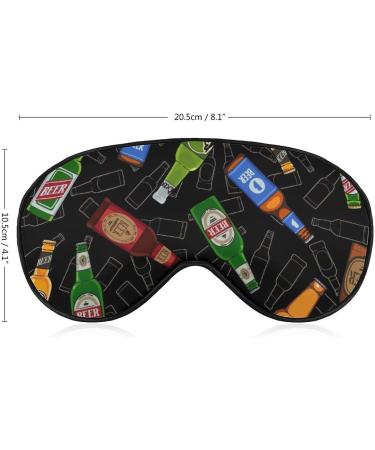 St Patrick's Beer Drinking Bottle Sleep Mask - Adjustable Strap, Blocks Light - For Men and Women - Ideal for Travel and Night Time Rest - Buy Online on GoSupps.com