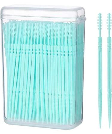 200 Pieces Interdental Brush Set - Soft Silicone Tooth Cleaning & Dental Care on the Go - Green - Buy Online on GoSupps.com