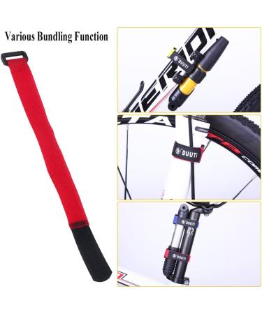 Buy Velcro Fastening Frame Bicycle Set - 5 Nylon Brackets with Fastener Tape for Pump & Flashlight (Red) - International Shipping Available - Buy Online on GoSupps.com