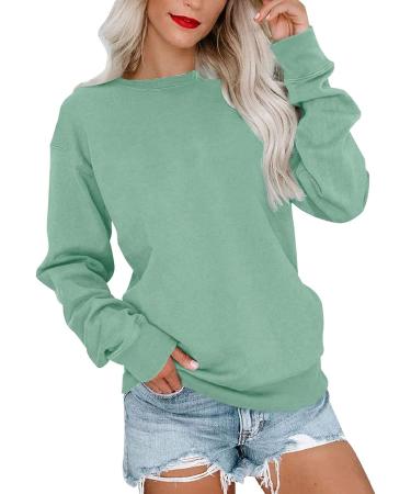 NKSUDET Women's Casual Long Sleeve Color Block Sweatshirt - Green-3 XL - Buy Online on GoSupps.com