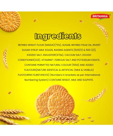 Britannia Marie Gold 8.8oz (250g) Tea Time Biscuits - Crisp, Light, and Nutritious - Halal & Vegetarian (2 Pack) - Buy Online on GoSupps.com