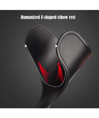 Ergonomic Folding Forearm Crutches for Adults Aluminum Lightweight Arm Cuff Crutch Heavy Duty for Standard and Tall Adults Lucky Star - Buy Online on GoSupps.com